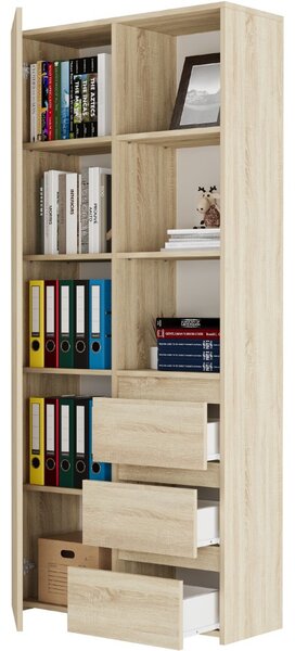 Офис рафт с чекмеджета MODERN B-80-S3 - различни цветови варианти Бял