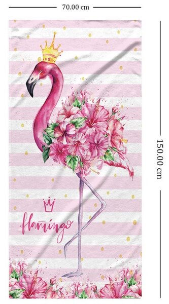 Плажна кърпа FLAMINGO 150 x 70 cm