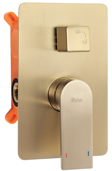 ДУШ СИСТЕМА за вграден монтаж Rea Verso BRUSH GOLD BOX