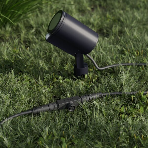 STEINEL LED-Spot Garden C, антрацит, колче за забиване в земята, IP65, RBWW, Затъмняване, Черен, Алуминий, Модерен