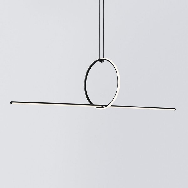 FLOS Arrangements 2 LED висяща лампа, Затъмняване, Черен, Дневна/трапезария, Метал, Дизайн
