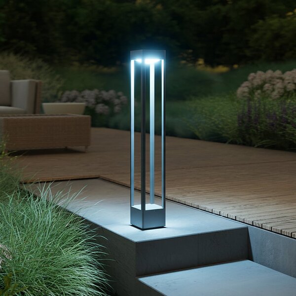 STEINEL LED осветление за пътеки Stela C860, антрацит, IP65, RGBWW, Затъмняване, Черен, Алуминий, Модерен