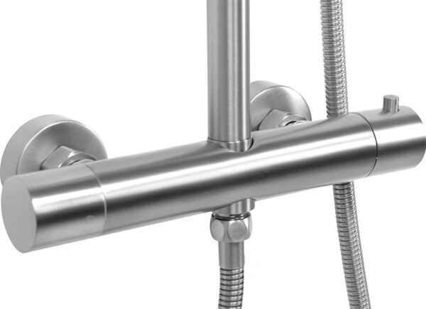 Комплект за душ с термостат REA VINCENT NICKEL BRUSH INOX