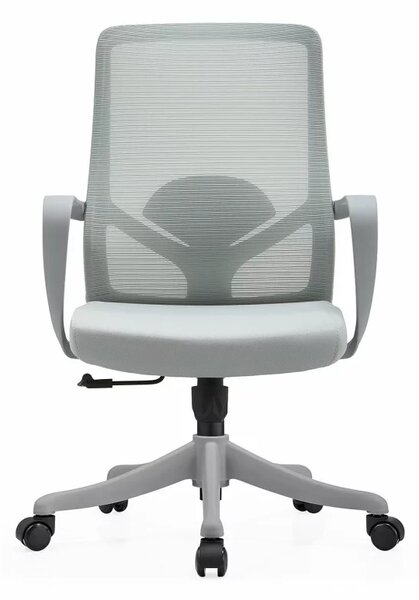 Ергономичен офис стол OptiSit, регулируем, сив цвят, размери 575*580*1000-1110 мм