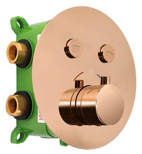 ДУШ СИСТЕМА за вграден монтаж Rea LUNGO MILER COPPER + BOX