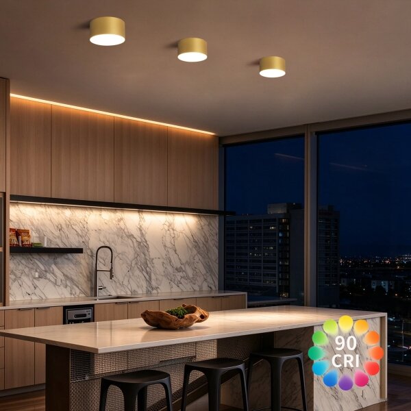 BRILAGI - LED Tavanно осветително тяло за баня FORIS LED/14W/230V Ø 12 см златисто IP4
