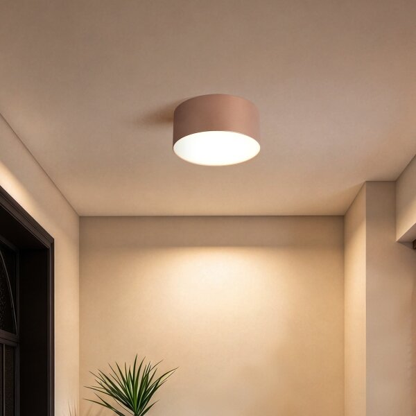 BRILAGI -LED таванен плафон за баня FORIS LED/14W/230V Ø 12 см бронзов IP44