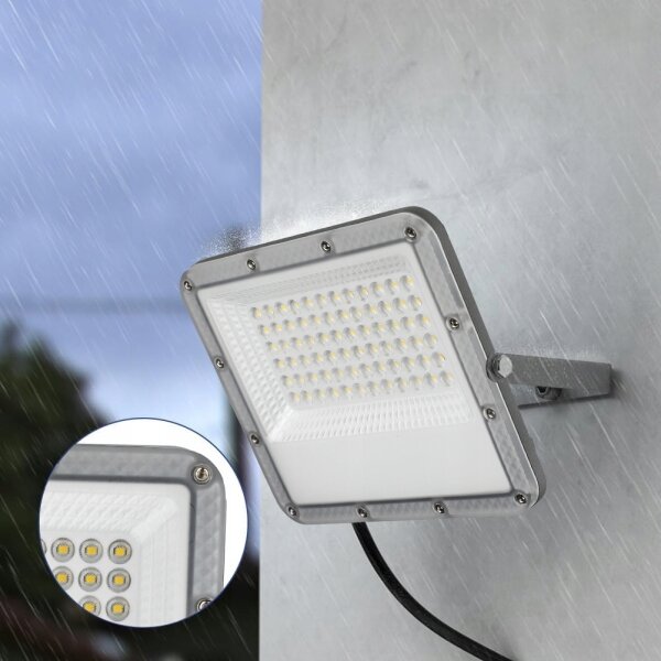 LED външен прожектор LED/50W/230V 4500K IP65 сив