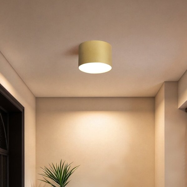 BRILAGI - Таванно осветително тяло за баня FORIS LED/9W/230V Ø 9 см златно IP44