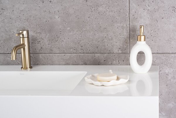 Умивалник МРАМОРЕН КОМПОЗИТ Rea Archi 75 CM White