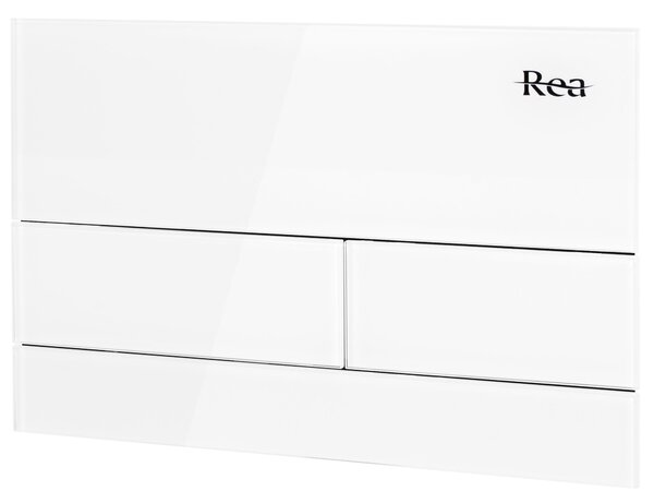 Бутон за тоалетна K011A-Q и Slim024N Rea T White Glass