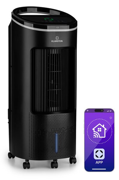 Klarstein IceWind Plus Smart, интелигентен охладител на въздуха 4 в 1, вентилатор, овлажнител, пречиствател на въздуха, управление с приложение