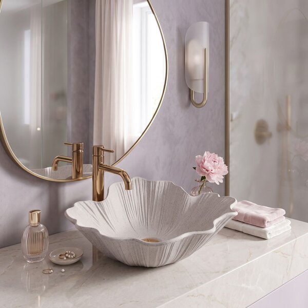 Умивалник за плот Rea Flower Beige