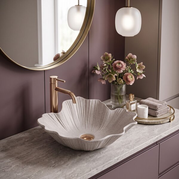 Умивалник за плот Rea Flower Beige