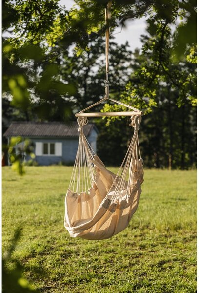 Кремав подплатен висящ градински стол Tobago – Garden Pleasure