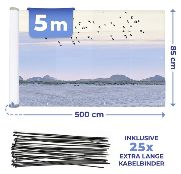 Пластмасов балконски параван 500x85 cm North Sea Coast – Maximex