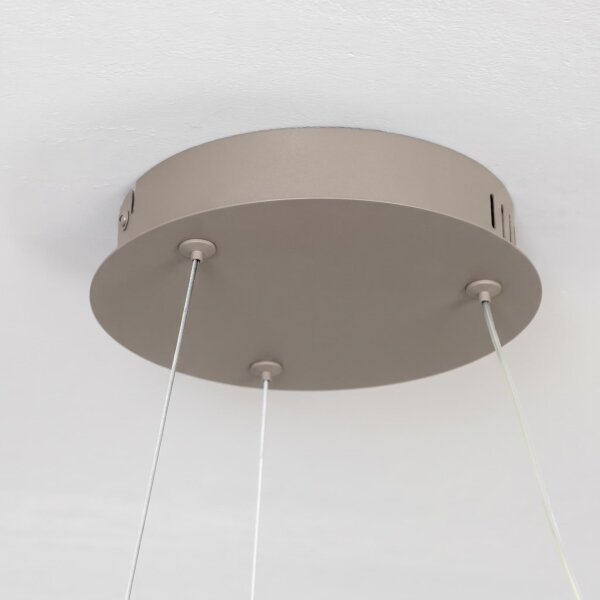 BRILAGI - димируем LED полилей на кабел FALCON II LED/67W/230V Ø 40 см бежов + дистанционно управление