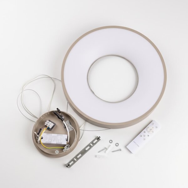BRILAGI - димируем LED полилей на кабел FALCON II LED/67W/230V Ø 40 см бежов + дистанционно управление