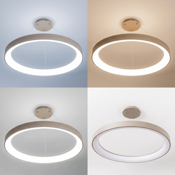 BRILAGI - LED димируем полилей на кабел FALCON II LED/108W/230V Ø 80 cm бежов + дистанционно