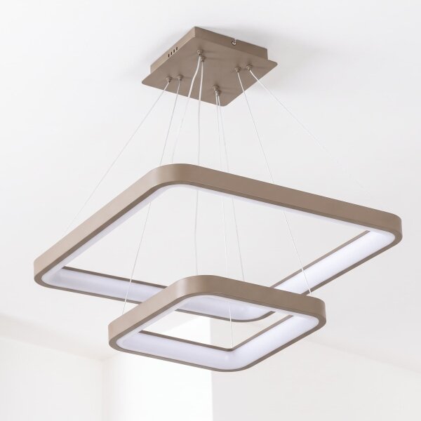 BRILAGI - LED димиращ полилей на кабел FALCON SLIM LED/78W/230V бежов + дистанционно управление