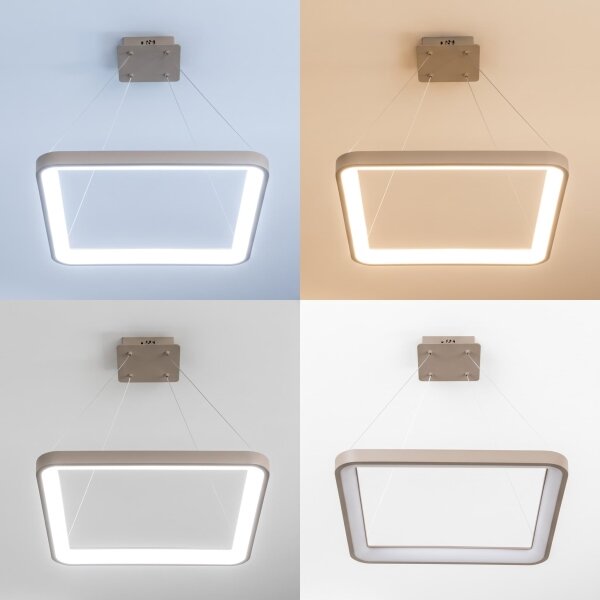 BRILAGI - LED димируем полилей на кабел FALCON SLIM LED/50W/230V 50x50 cm бежов + с дистанционно управление