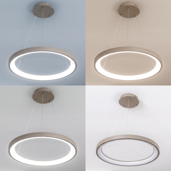 BRILAGI - LED димируем полилей на кабел FALCON SLIM LED/42W/230V Ø 50 см бежов + дистанционно управление