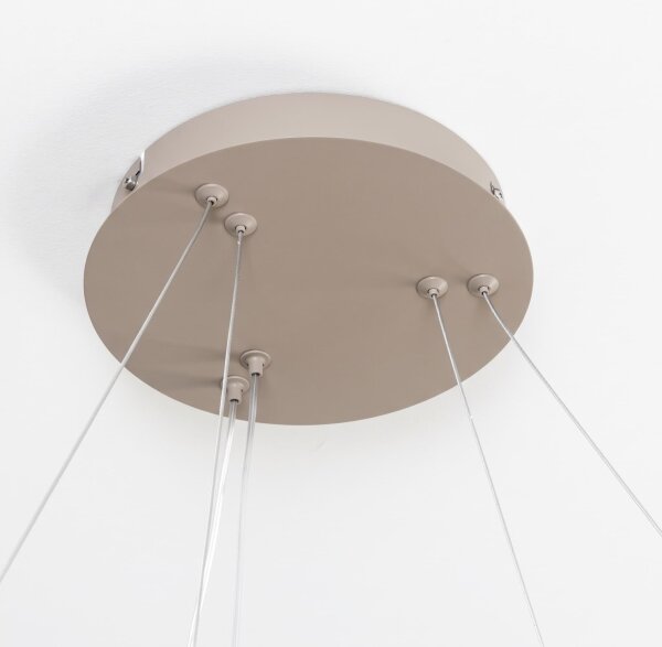 BRILAGI - LED димируем полилей на кабел FALCON SLIM LED/68W/230V Ø 50 см бежов + с дистанционно управление