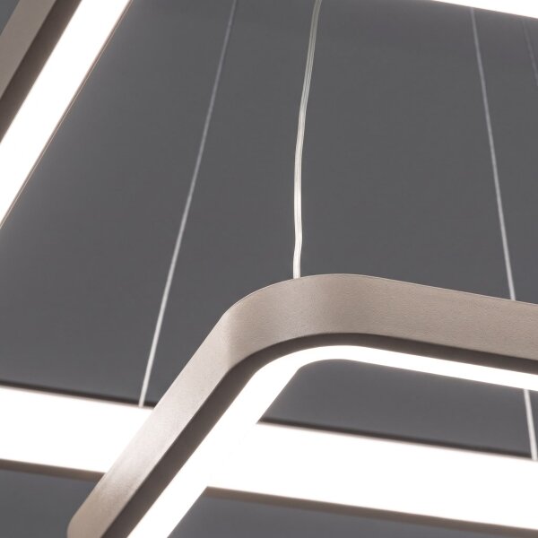 BRILAGI - LED димиращ полилей на кабел FALCON SLIM LED/78W/230V бежов + дистанционно управление