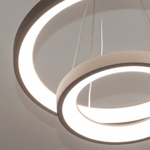 BRILAGI - LED димируем полилей на кабел FALCON SLIM LED/68W/230V Ø 50 см бежов + с дистанционно управление