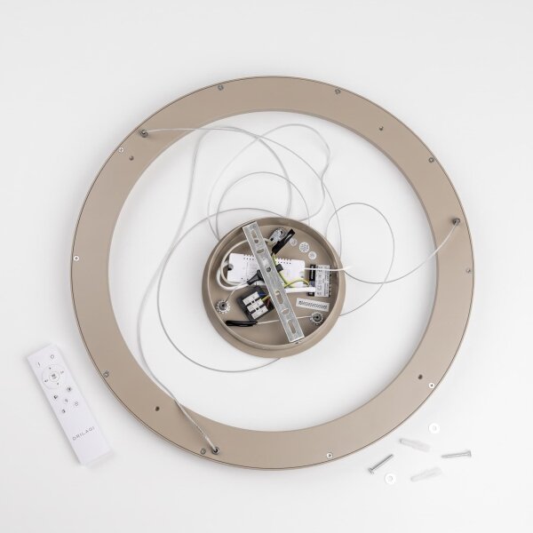 BRILAGI - LED димируем полилей на кабел FALCON SLIM LED/42W/230V Ø 50 см бежов + дистанционно управление