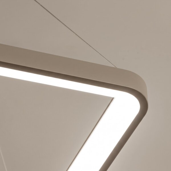 BRILAGI - LED димируем полилей на кабел FALCON SLIM LED/50W/230V 50x50 cm бежов + с дистанционно управление