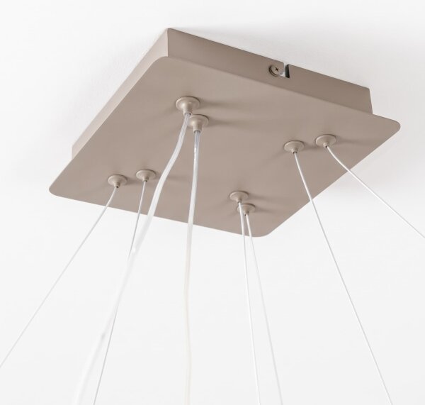 BRILAGI - LED димиращ полилей на кабел FALCON SLIM LED/78W/230V бежов + дистанционно управление