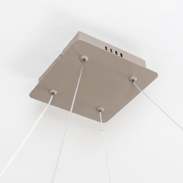 BRILAGI - LED димируем полилей на кабел FALCON SLIM LED/50W/230V 50x50 cm бежов + с дистанционно управление