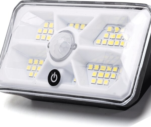 Aigostar - соларна LED лампа със сензор LED/3,7V 6500K 500 mAh IP65 черна