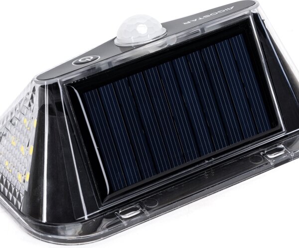 Aigostar -LED Соларно осветително тяло с вграден сензор LED/3,7V 6500K 500 mAh IP65 черно