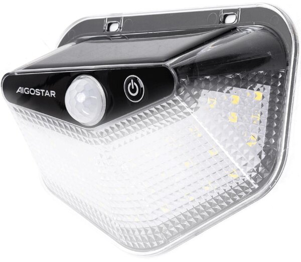 Aigostar -LED Соларно осветително тяло с вграден сензор LED/3,7V 6500K 500 mAh IP65 черно