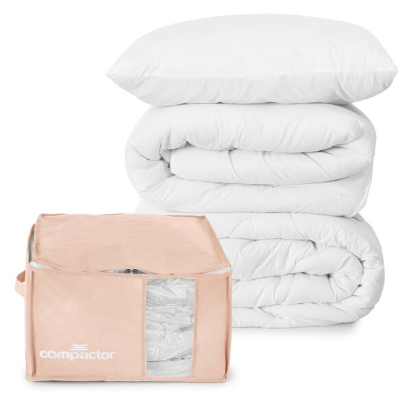 Вакуумна пластмасова кутия за съхранение на дрехи 42x40x25 cm Pink Edition – Compactor