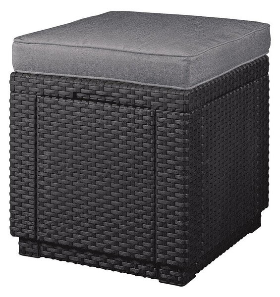 Тъмносива градинска табуретка Cube – Keter