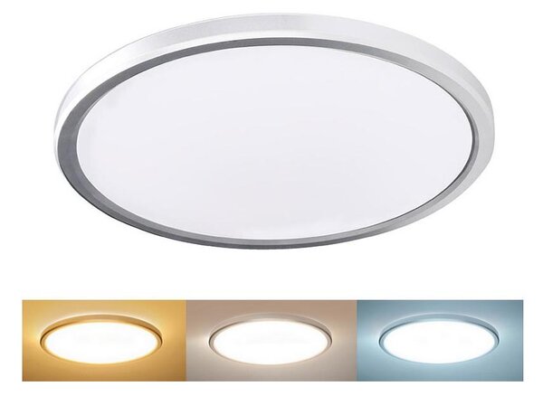 Solight WO826-LED плафон за баня ACATE, 24W/230V, 3000/4000/6000K, диам.29,3cm, IP54