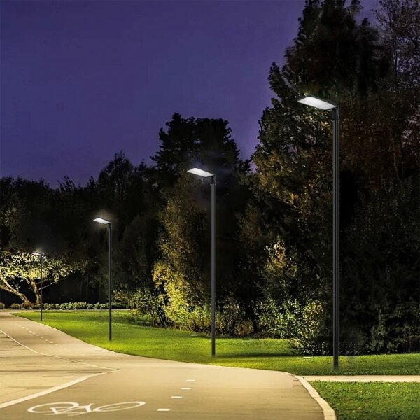 Brilagi-LED Външна лампа със стълб и 4 m кабел URBANLIGHT LED/200W/230V черна IP65