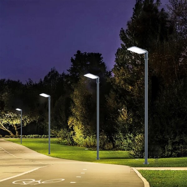 Brilagi-LED Външна лампа със стълб и кабел 4 m URBANLIGHT LED/200W/230V антрацит IP65