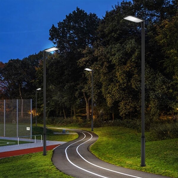 Brilagi-LED URBANLIGHT външна лампа със стълб и кабел 5 m LED/200W/230V черна IP65