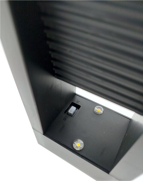Соларна LED лампа с 2 x LED, 1,2 V, 200 mAh, IP44, черна