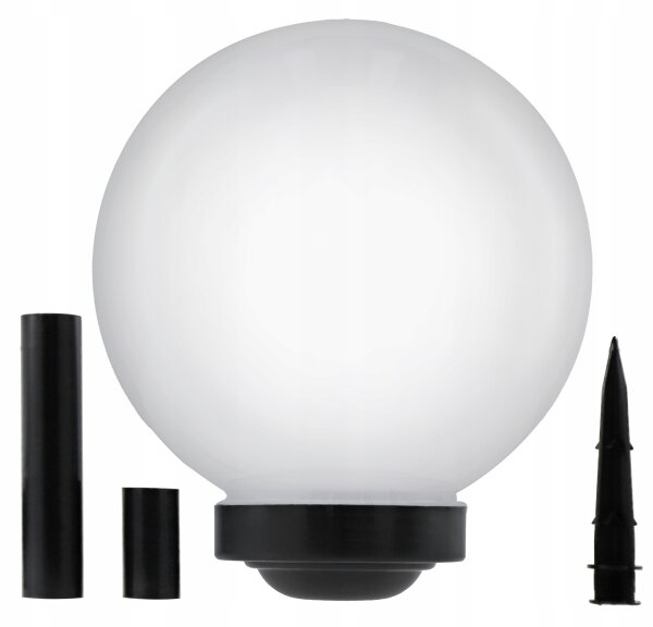 Соларна LED лампа LED/1,2V 6500K 200 mAh Ø 25 cm IP44 бяла/черна