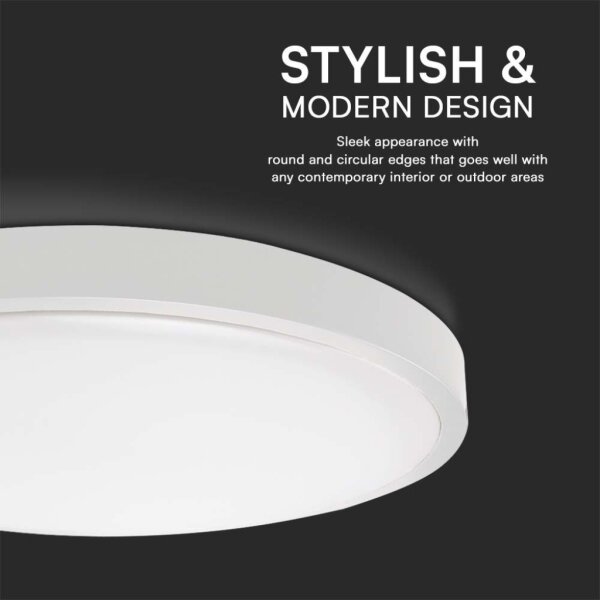 LED таванно осветително тяло за баня LED/18W/230V 4000K IP44 бяло