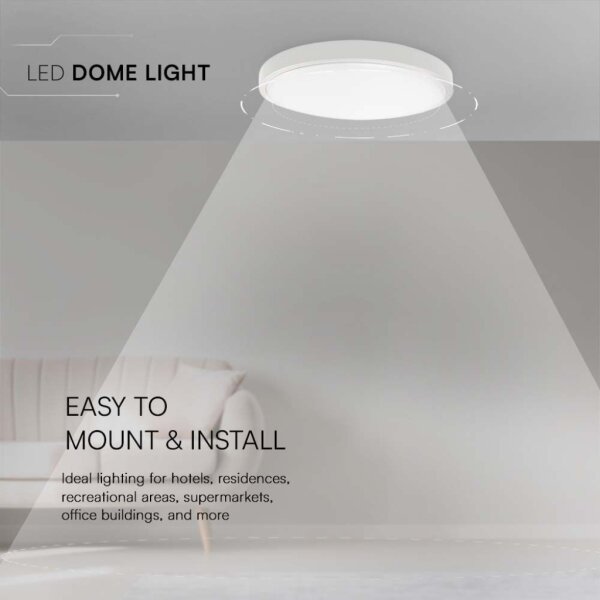 LED таванно осветително тяло за баня LED/18W/230V 4000K IP44 бяло