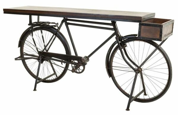 Зала Alexandra House Living Bike Кафяв Черен Желязо Дърво манго 50 x 90 x 198 cm