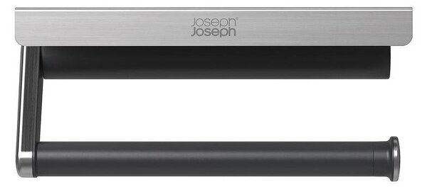 Стенен пластмасов държач за кухненска хартия в сребрист цвят RollGrip – Joseph Joseph