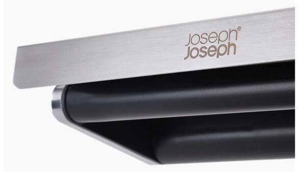 Стенен пластмасов държач за кухненска хартия в сребрист цвят RollGrip – Joseph Joseph