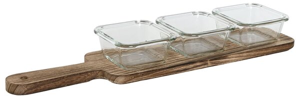 Поднос за аперитиви Home ESPRIT Естествен 140 ml 43 x 10 x 5,5 cm